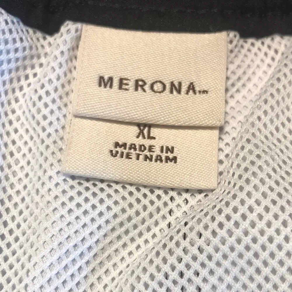 Merona, Dark Navy Blue Floral print, Mens XL Swim Shorts